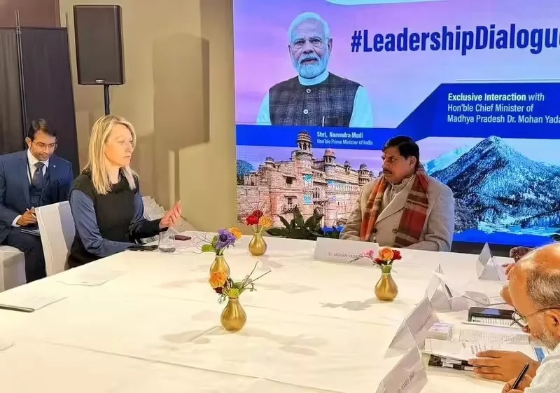 Renewable Energy at Core of MP’s Growth Strategy, Says CM at Davos